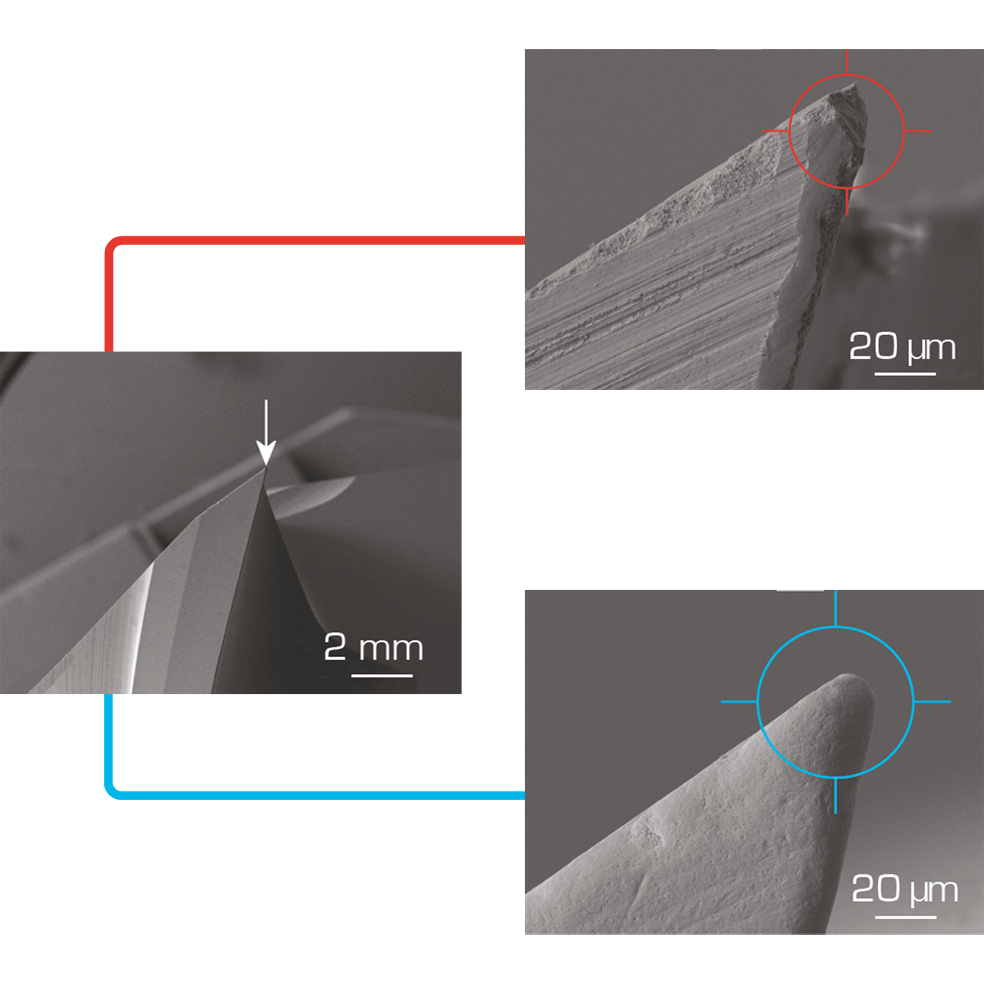 Cutting-edge rounding